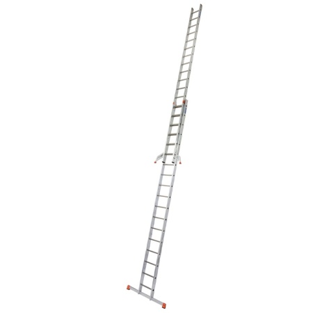 Scara culisanta din aluminiu Monto Fabilo, 2x18 trepte