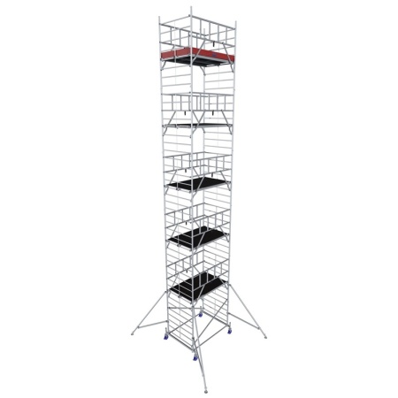 Schela Protec XXL 1,2 x 2m, aluminiu, inaltime lucru 12,3m, inaltime max. platforma 10,3m