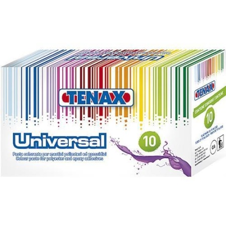 SET 10 bucati - Paste de colorare Tenax, pt. adeziv universal - tub 75ml x 10 buc.