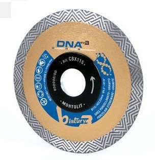 Disc diamantat Montolit DNA CBX115 - taiere uscata - pt. portelan, granit, etc.