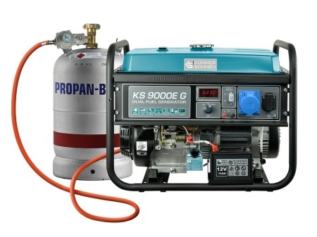 Generator de curent 6.5 kW HIBRID (GPL + Benzina) - Konner & Sohnen - KS-9000E-G