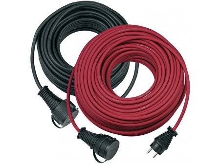 Cablu prelungitor 20 m rosu 3G1,5 cablu de cauciuc IP 44