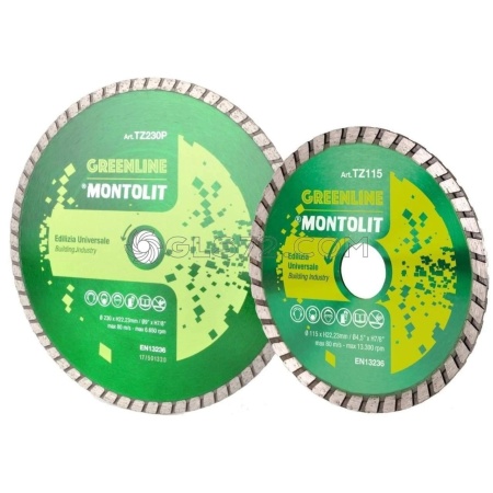 Disc diamantat Montolit TZ230P Turmont ECO - taiere uscata - pt. caramida, dale/pavele, etc.