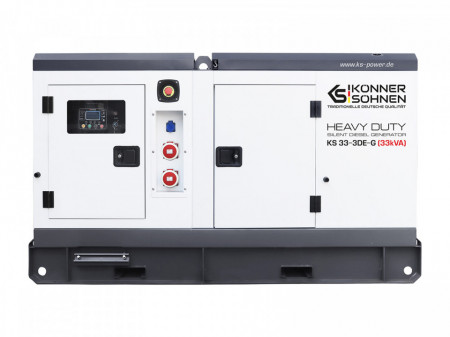 Generator de curent 33 kVA diesel - Heavy Duty - insonorizat - Konner & Sohnen - KS-33-3DE-G