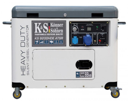 Generator de curent 6.8 kW diesel - Heavy Duty - insonorizat - Konner &amp; Sohnen - KS-9200HDE-ATSR-Silent - Img 1
