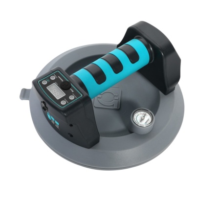 INDISPONIBIL! Ventuza Heavy Duty cu vacuum, afisaj digital si acumulator, pt. placi texturate - Ø200mm - BIHUI-SCBC8 - Img 1