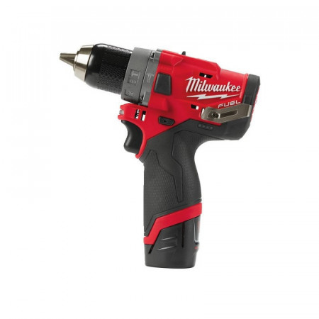 Masina de gaurit Milwaukee cu percutie cu acumulator, MODEL M12FPD-202X, 12V, 2.0AH - Img 1