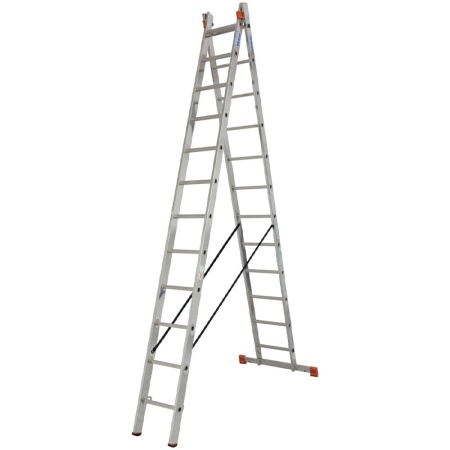 Scara multifunctionala din aluminiu Monto Dubilo, 2x12 trepte