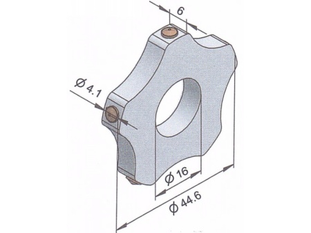 Stelute din otel calit cu insertii din carbura de tungsten Premium 5P 44,6-6/16-6,5