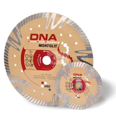 Disc diamantat Montolit DNA TXH230 - taiere uscata - pt. beton, granit, piatra dura, portelan gros, etc. - Img 1