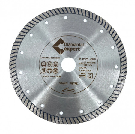 Disc DiamantatExpert pt. Piatra dura, Granit dur 200x25.4 (mm) Ultra Premium - DXWD.GC1.200.25