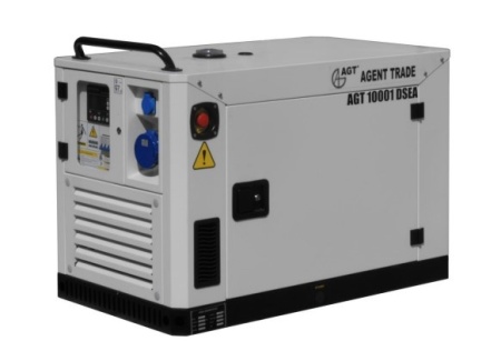 Generator diesel de curent cu automatizare, rezidential, insonorizat putere maxima 9.6 kVA - AGT 10001 DSEA