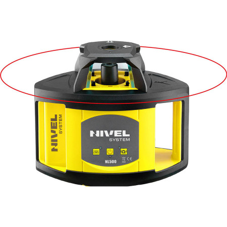 Nivelă laser rotativă cu fascicul roșu (plan orizontal), NL500R - Nivel System
