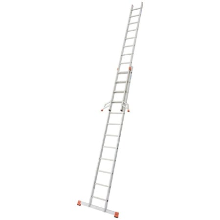 Scara culisanta din aluminiu Monto Fabilo, 2x12 trepte