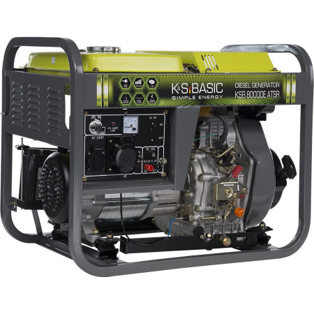 SH - Generator de curent 6.5 kW diesel BASIC LINE - Konner &amp; Sohnen - KSB-8000DE-ATSR-SH - Img 1
