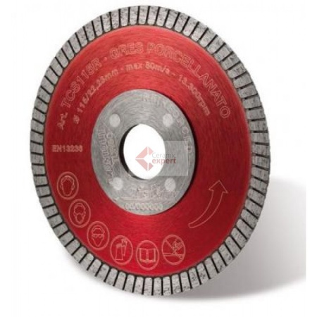 Disc diamantat Montolit TCS125R - taiere uscata - pt. portelan, placi ceramice dure, etc.