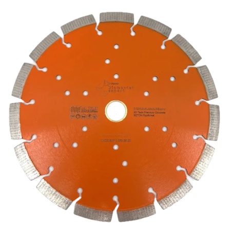 Disc DiamantatExpert 3DTech pt. Beton puternic armat si materiale foarte dure 230mm ULTRA Premium - DXQZ.3DPC.230.25-22