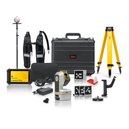 Leica iCON iCS50 - Instrument robotizat de măsurare 3D de precizie pentru construcții cu pachet vPole Pro