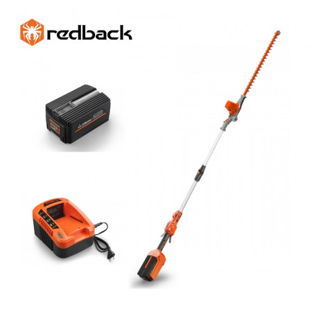 Redback Pachet E920D+EP20+EC20 Trimmer de gard viu extensibil 40V, 2400mm, 520mm, acumulator 40V/2Ah, incarcator 40V/2A - Img 1