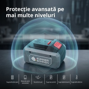 Acumulator litiu 20V, 6Ah - Konner & Sohnen - KS 20V6-2 - Img 7
