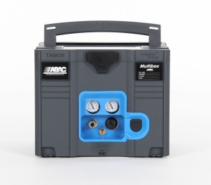 Compresor de aer cu piston fara ulei, silentios, Systainer T-LOC - 1.1 kW, 160 L/min, 8 bari - Rezervor 6 litri - ABAC-MULTIBOX-6