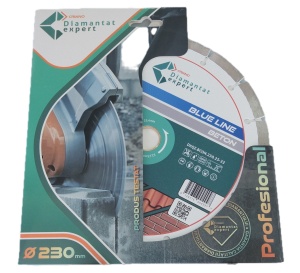 Disc DiamantatExpert pt. Beton, Materiale constructii 230x25,4/22.23(inel) (mm) taiere uscata sau umeda, Blue Line Profesional - DXQZ.BCON.230.25-22 - Img 4