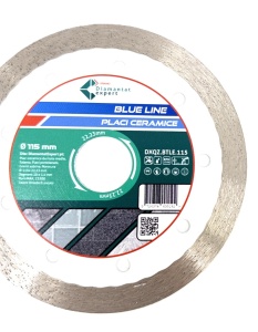 Disc DiamantatExpert pt. Ceramica, Gresie Portelanata de Duritate Medie, Placi 115x22.23 (mm) taiere uscata sau umeda, Blue Line Profesional - DXQZ.BTLE.115 - Img 3