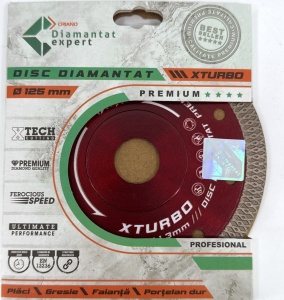 Disc DiamantatExpert pt. Portelan dur & Gresie ft. dura 125x22.2 (mm) Premium - DXDY.XTURBO.125 - Img 6