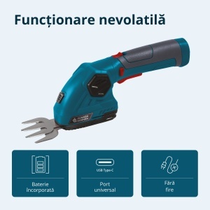 Foarfecă cu acumulator pentru tuns iarbă și gard viu KS SHT-8V - Img 6
