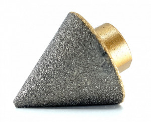 Freza diamantata conica pt. rectificari in placi ceramice, piatra, 2-38mm - DXDY.FCON.2-38 - Img 2