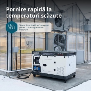Generator de curent 16 kVA diesel - Heavy Duty - insonorizat - Konner & Sohnen - KS-16-1-ATSR-Silent - Img 8