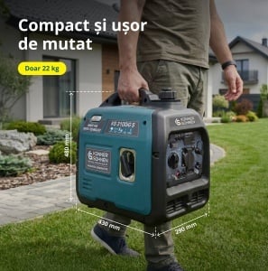 Generator de curent 3.1 kW inverter - HIBRID (GPL + benzina) - insonorizat - Konner & Sohnen - KS-3100iG-S - Img 9