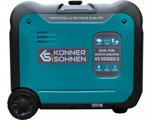 Generator de curent 5.5 kW inverter - HIBRID (GPL + benzina) - insonorizat - Konner & Sohnen - KS-5500iEG-S - Img 3