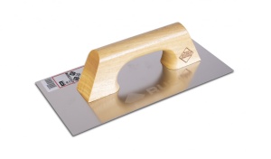 Gletiera dreapta, INOX cu maner din lemn, 30cm - RUBI-65960