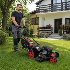 Masina de tuns gazonul autopropulsata BISONTE Agro Garden BTA-MTG530 motor benzina 3.5 cp - Img 2