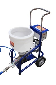 Masina multifunctionala de tencuit, gletuit, izolatii, debit max. 0-12 L/min, 1.5kW Monofazata, 20 bar, cuva plastic 35L - CNO-MFS12 - Img 3