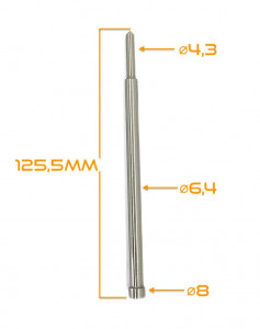 Pin de ghidare pt. carote TCT utilizate cu adaptoarele Weldon/Quick-IN - DXDY.PIN1868H125 - Img 2