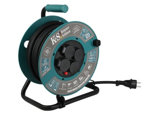 Prelungitor cu tambur / Rola 25m Cablu - KS-CR-25M - Img 2