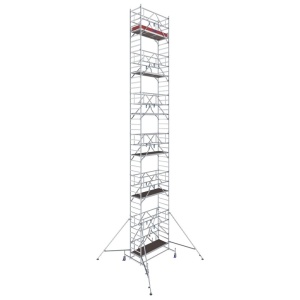 Schela mobila Stabilo S10 0,75 x 2m, aluminiu, inaltime lucru 13,4m - Img 1