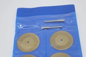 Set de 10 discuri diamantate taiat si slefuit ceramica 35mm si 2 axuri pentru CRIANO MPU350W - CNO-MPU350W-DD35 - Img 2