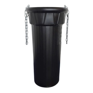 Tub standard pentru evacuare deseuri, NEGRU