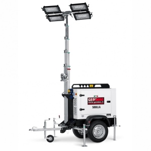 Turn de lumina GENMAC Sibilla TM8K-M5 4x320W LED 166200 lumeni – trailer tractare lenta neomologabil