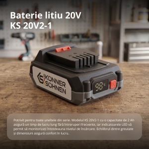 Acumulator Li-Ion 20V KS 20V2-1 - Img 3