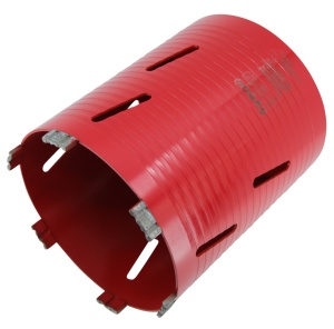 Carota diamantata Super PREMIUM ø162mm x 180mm x M16 pentru gaurire Beton armat, Zidarie, Granit - DXQZ.REDCORE.162 - Img 4