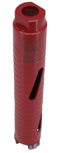 Carota diamantata Super PREMIUM ø35mm x 180mm x M16 pentru gaurire Beton armat, Zidarie, Granit - DXQZ.REDCORE.35 - Img 2