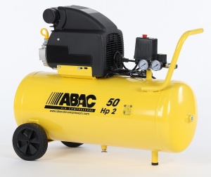 Compresor de aer cu piston - 1.5 kW, 190 L/min, 8 bari - Rezervor 50 Litri - ABAC-MONTE-CARLO-B20-BASELINE - Img 1