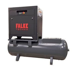 Compresor de aer profesional cu surub - 5.5kW, 850 L/min, 8-10-13bari - Rezervor 500litri - Falke-FKTG-P-5.5-500L-400V