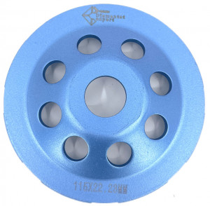 Disc cupa diamantata pentru slefuire Beton/Abrazive 115x22,2mm Standard Profesional - BlueLine - DXDY.BLEC.115 - Img 2
