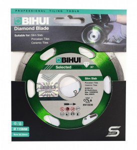 Disc Diamantat subtire pt. Portelan, Placi ceramice 115x22.2 (mm) Super Premium - BIHUI-DCDS115 - Img 4