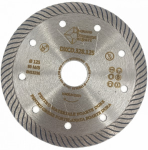 Disc DiamantatExpert pt. Portelan dur, Placi ceramice dure 125x22.2 (mm) Ultra Premium - DXCD.CD.328.125 - Img 1
